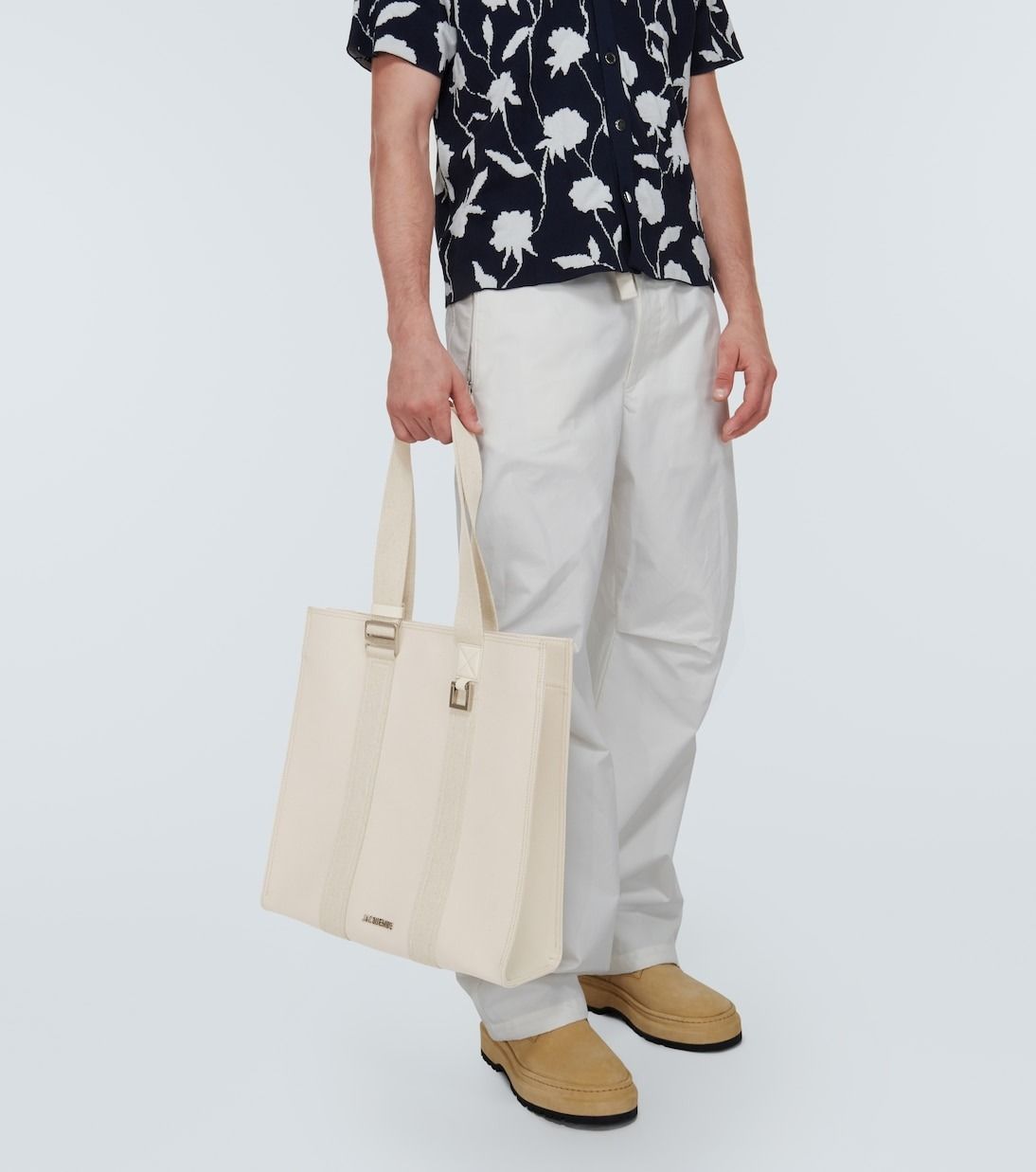 【送料関税込】JACQUEMUS - トートバッグ JACQUEMUSLe Cabas Cuerda キャンバス トートバッグ 関税送料込