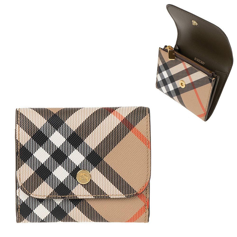 BURBERRY チェック柄コインケース 約8cm