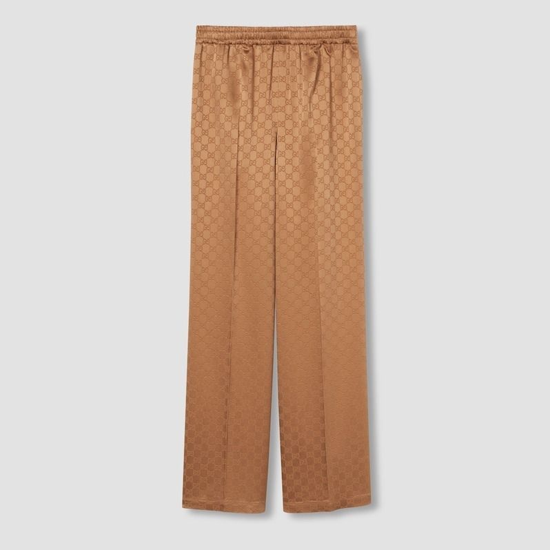【関税込/国内発】GUCCI■洗練されたGGジャカードパンツ 25新作 GUCCI GGジャガード パンツ ロング レディース (GUCCI