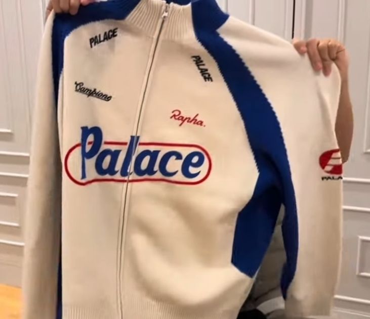 人気 ☆PALACE☆ RAPHA ZIP KNIT WHITE - 24FW (Palace