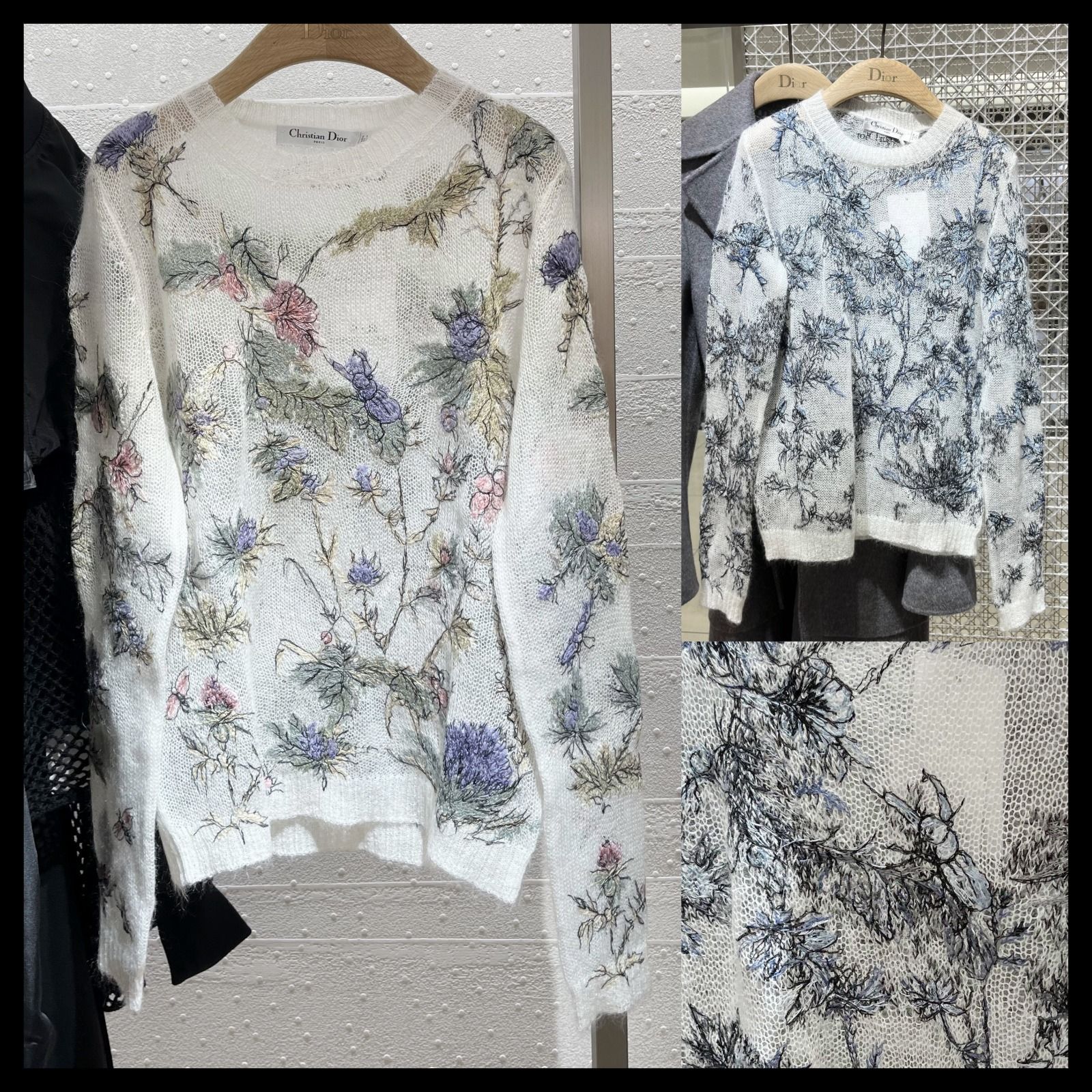 美品 DIOR 21RESORT サマーニット F38 DIOR | J'Adior 8 ボクシーセーター カシミヤ