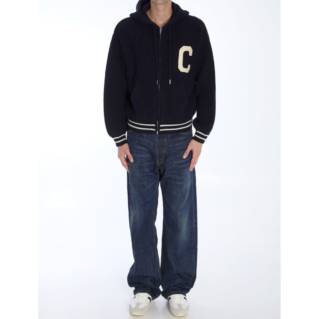 CELINE セリーヌ ウール ニット フーディ パーカー カーディガン CELINE セリーヌ ウール ニット フーディ パーカー カーディガン