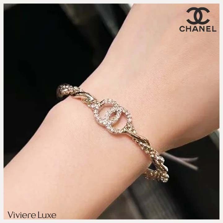 CHANEL シャネル ブレスレット バングル シルバー