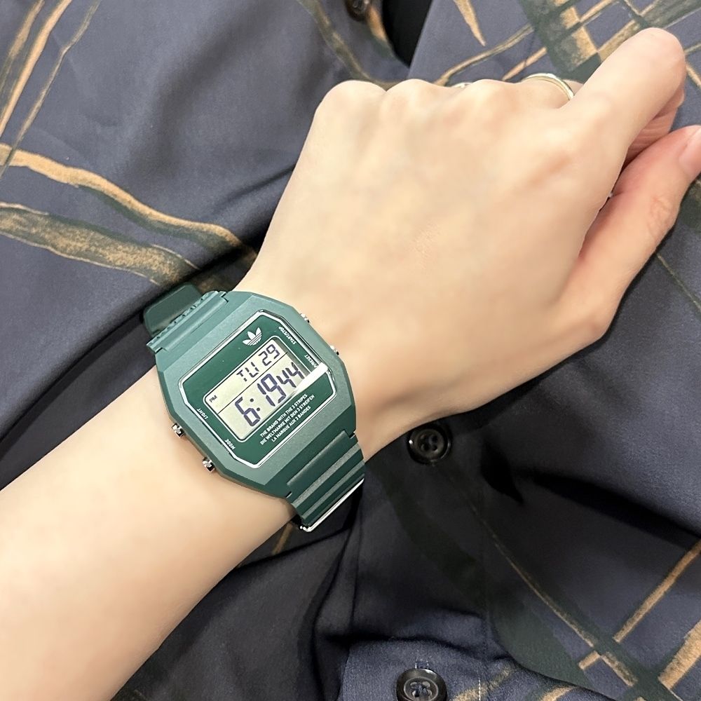 アディダス 腕時計 メンズ レディース グリーン おしゃれ