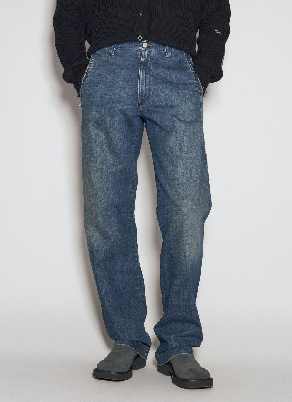 MM6 Maison Margiela◆ストレートレッグ ボーイフレンドジーンズ MM6 Maison Margiela ストレートレッグ ジーンズ ブルー (MM6