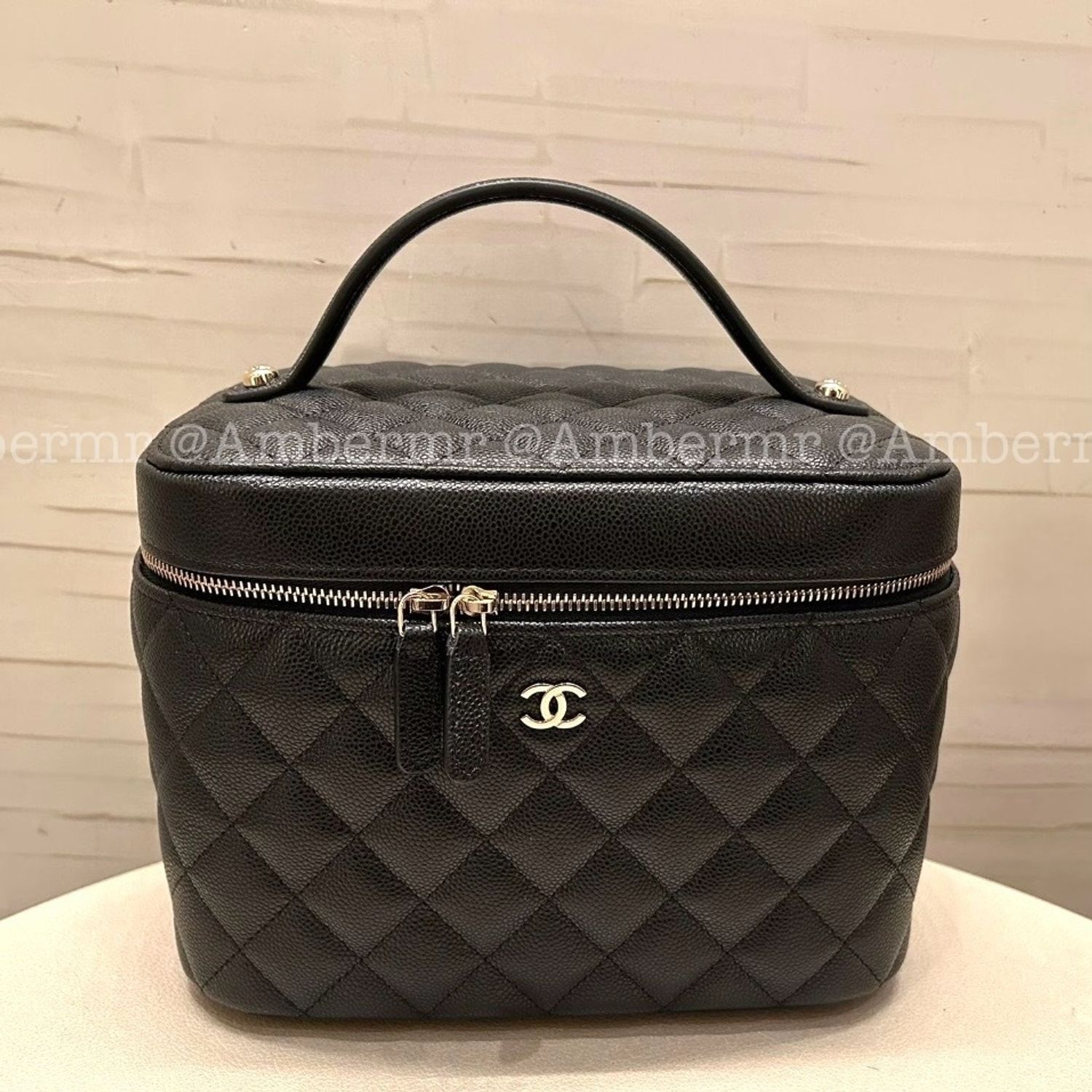 25C CHANEL CC ハンドルバニティポーチ メイクポーチ (CHANEL/ポーチ 