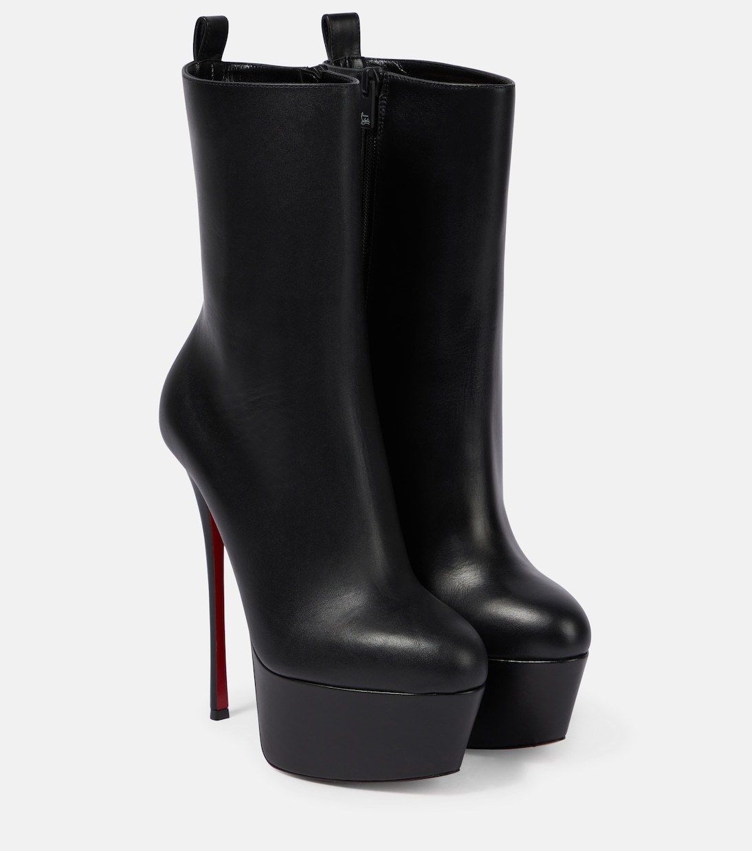 最後の1点【Christian Louboutin】ショートブーツ レザー 無地 Dolly Booty Alta 160 leather platform boots (Christian
