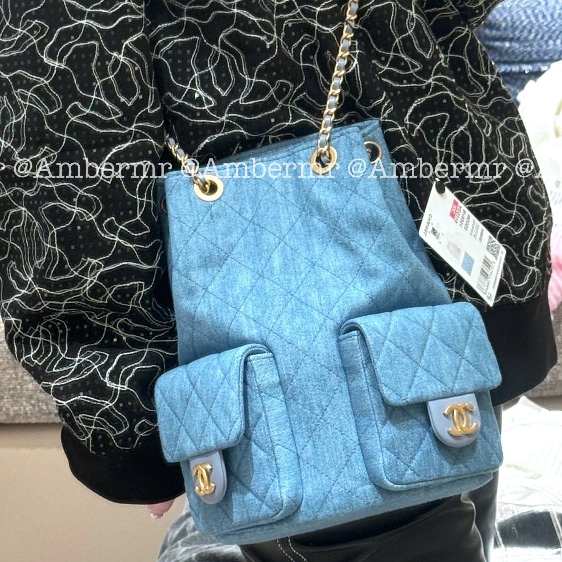 楽天市場】シャネル CHANEL デニムリュックサック バックパック