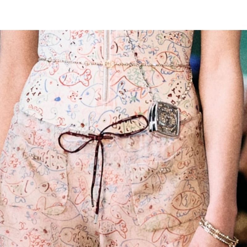 【25A新作】CHANEL ロングネックレス CCビジュー ☆インサイドにミラー☆【CHANEL】ビジューCCロングネックレス