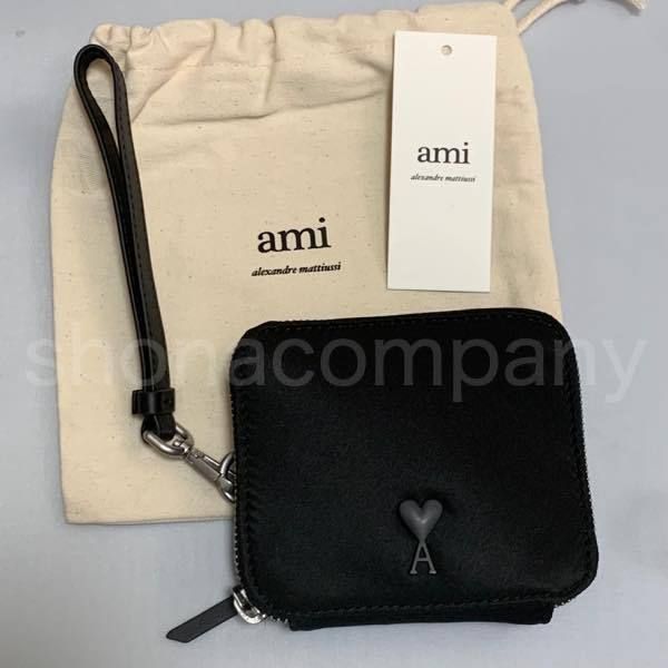 【AMI PARIS】 アミ パリス 折りたたみ財布 セール 24%OFF】ami paris 二つ折り財布 USL203 801 スムース