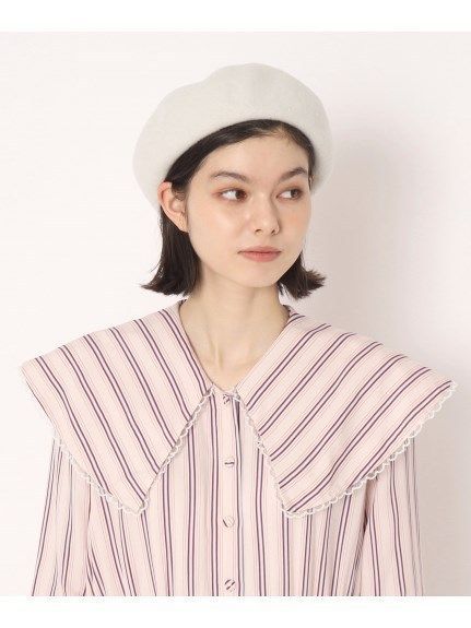 \"すぐ届く\" PAUL & JOE ロゴリボンベレー ベレー帽 送料関税無料 すぐ届く PAUL & JOE ロゴリボンベレー ベレー帽 送料関税無料