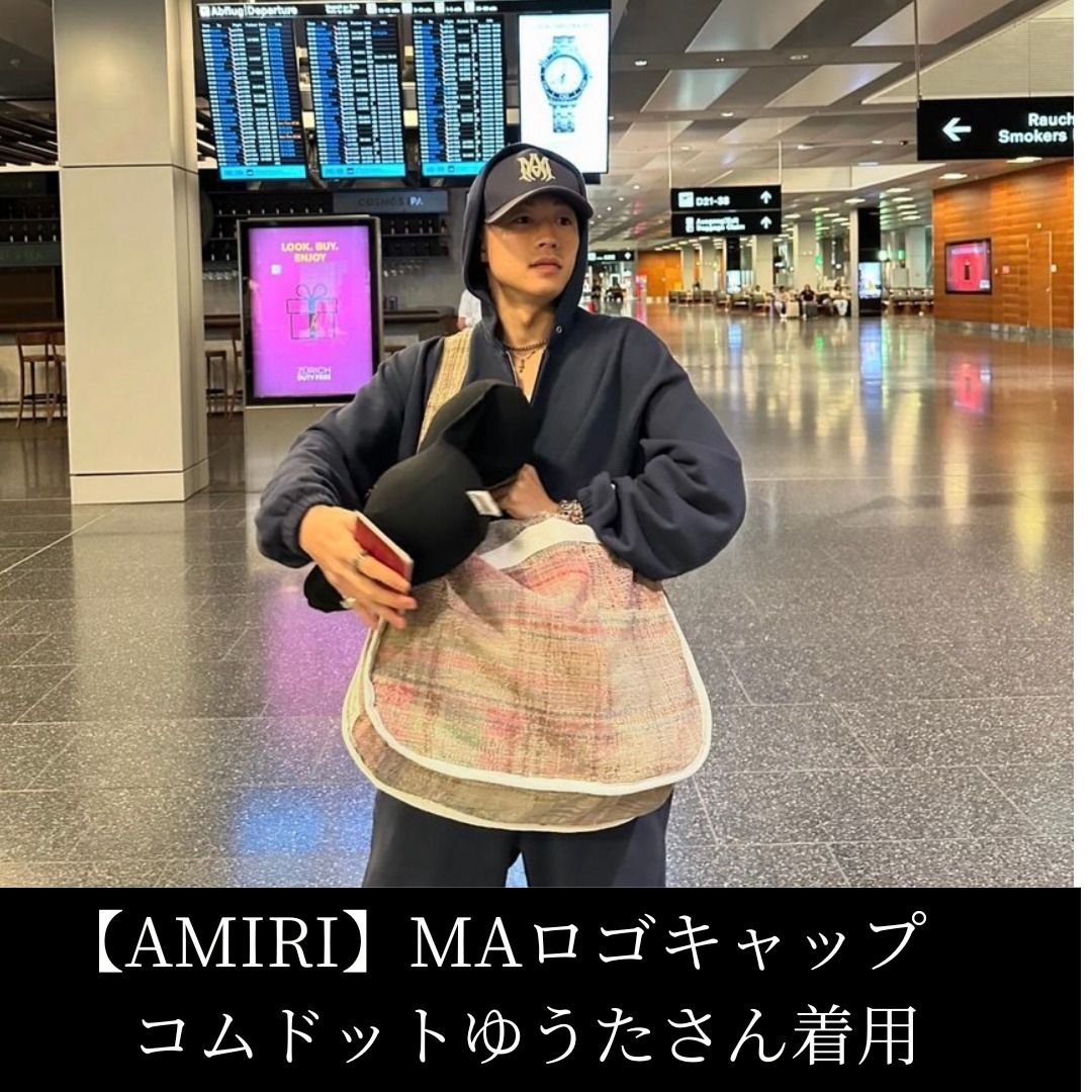 AMIRI】コムドットゆうたさん着用 MAロゴキャップ (AMIRI