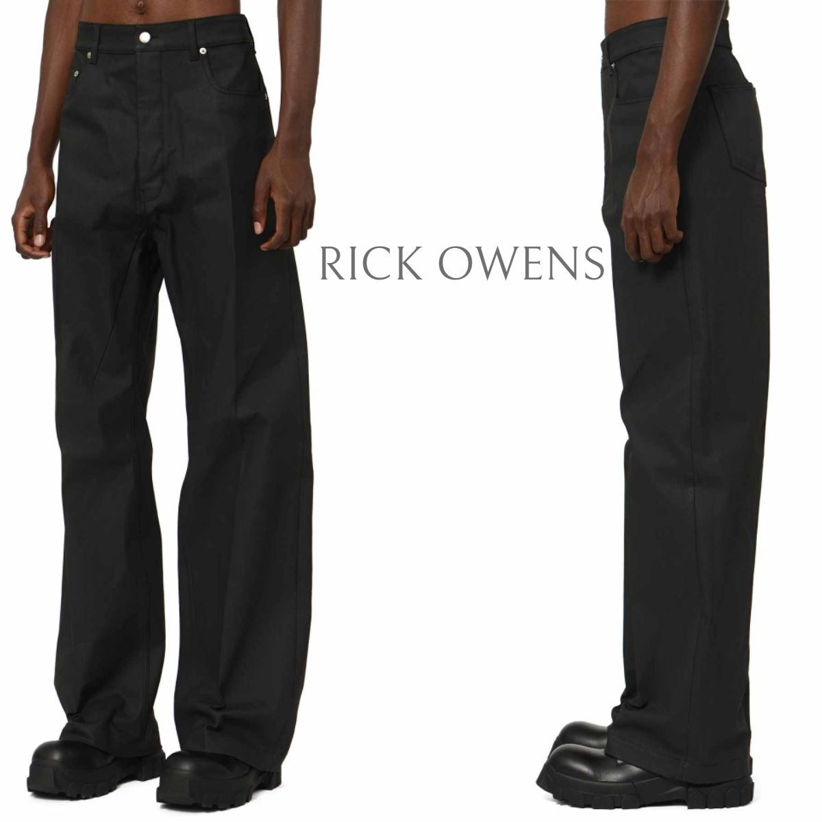 【関税込み】Rick Owens ジーンズ Slim jean Rick Owens Black size 34 US in Cotton - elasthane