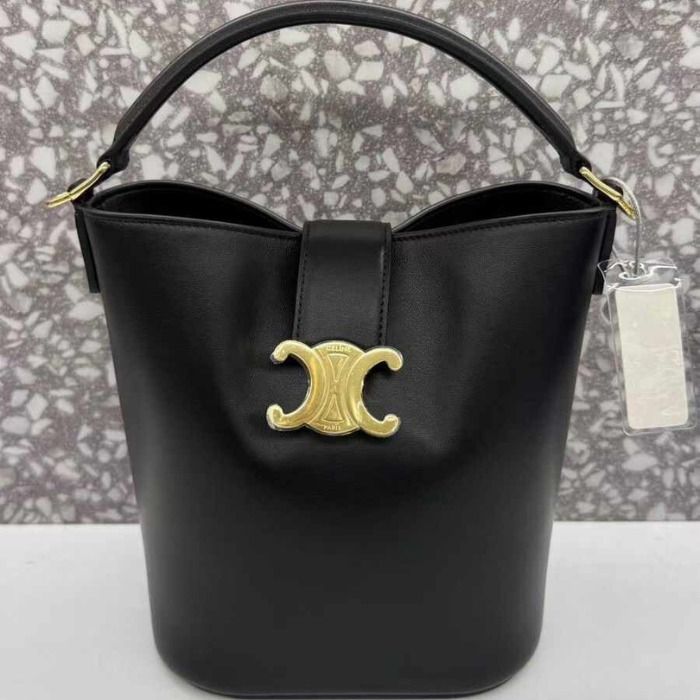 VINTAGE●CELINE●セリーヌ スモールバケツルイーズ バッグ ☆Celine☆スモール ルイーズ バッグ / スムースカーフスキン