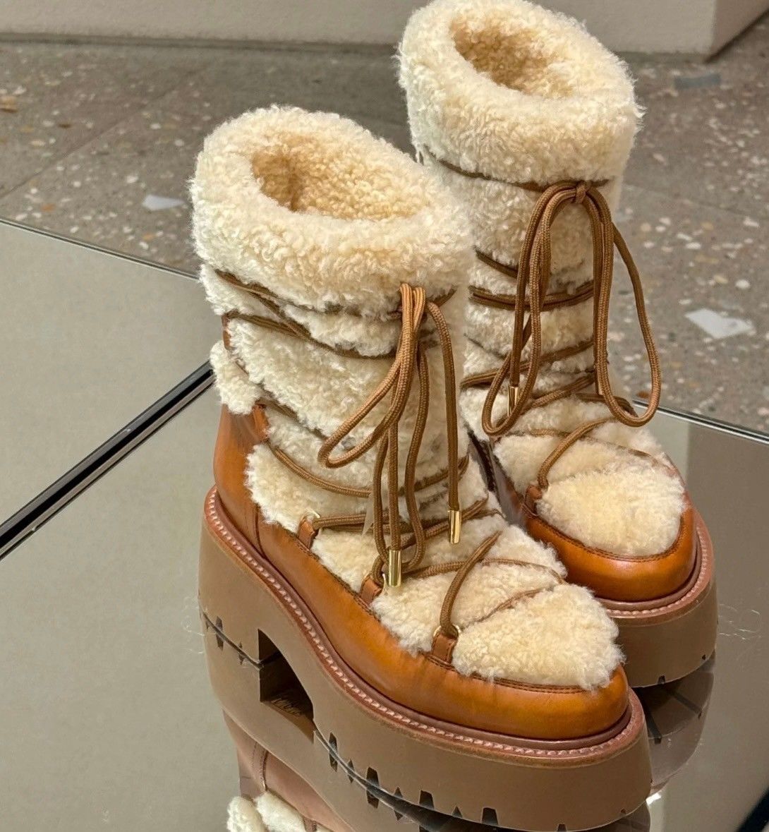 新品21AW NEW】CELINE マーガレットハイブーツ/ KHAKI