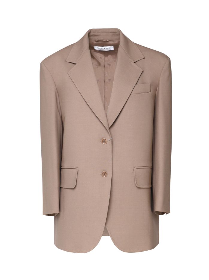 6万取引突破【MaxMara★SUEZ】キャンバス ジャケット Max Mara】[スエズ] ダブルウール キャンバス ジャケット (Max