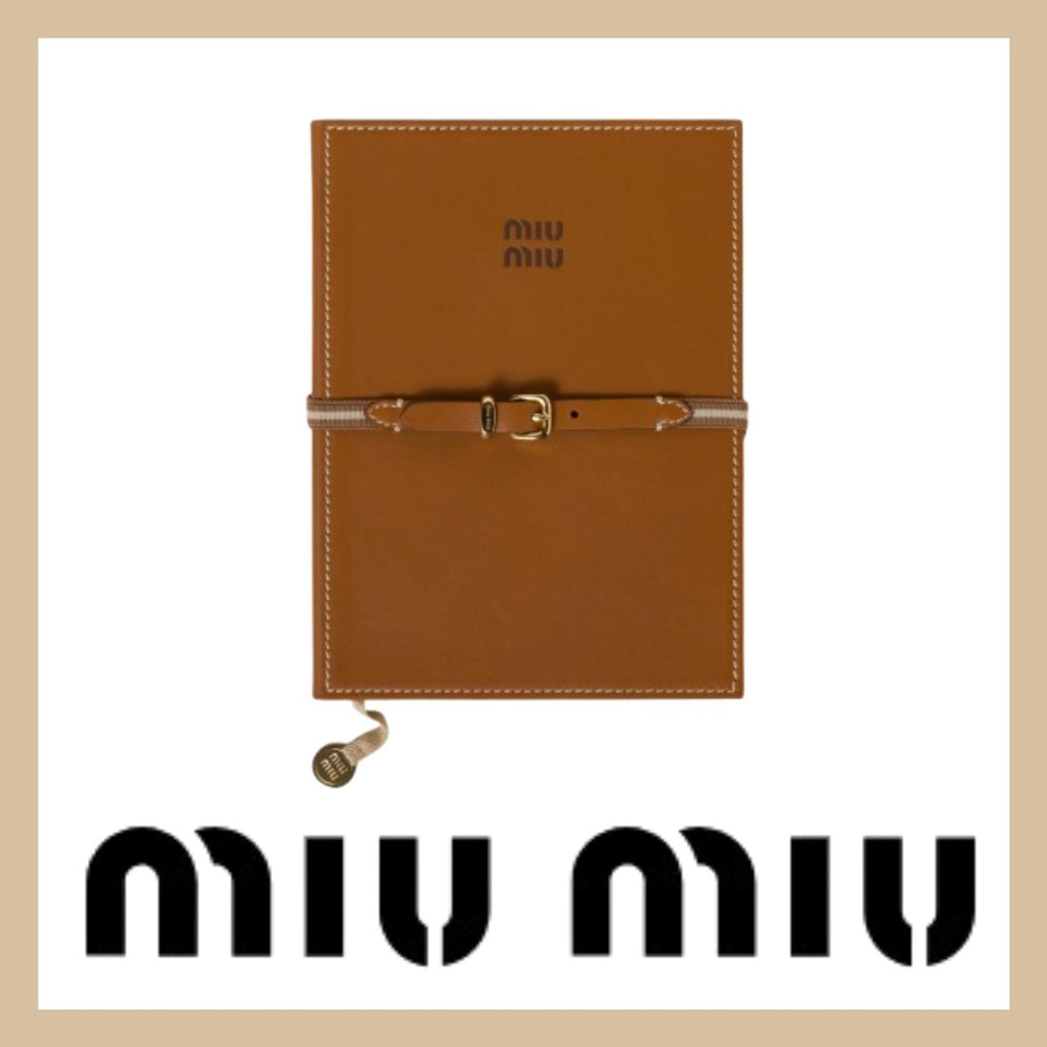 直営店買付】MiuMiu ミュウミュウ レザー ダイアリー (MiuMiu/手帳 