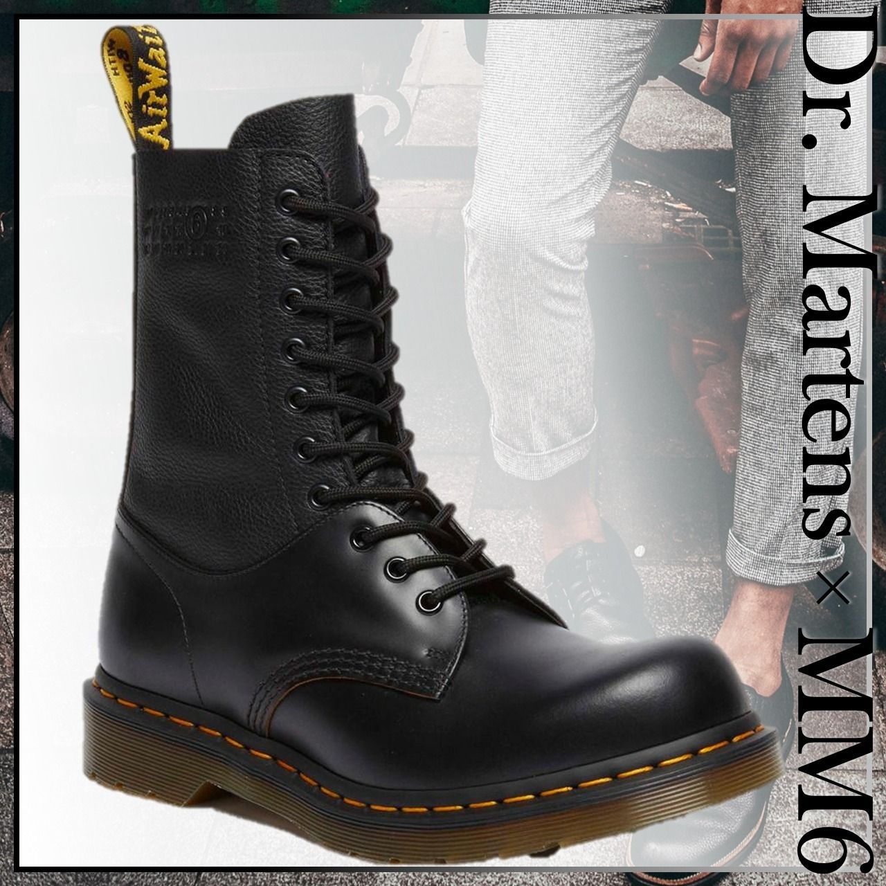 正規品新品】MM6 × Dr.Martens 1490 10ホールブーツ（Dr Martens