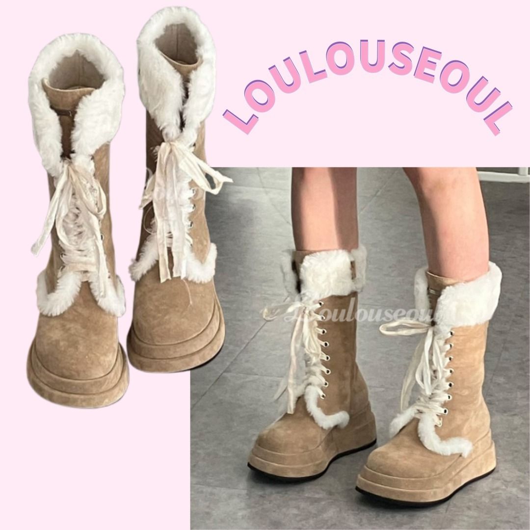 Loulouseoul（ルルソウル）Winter Angel Fur Boots