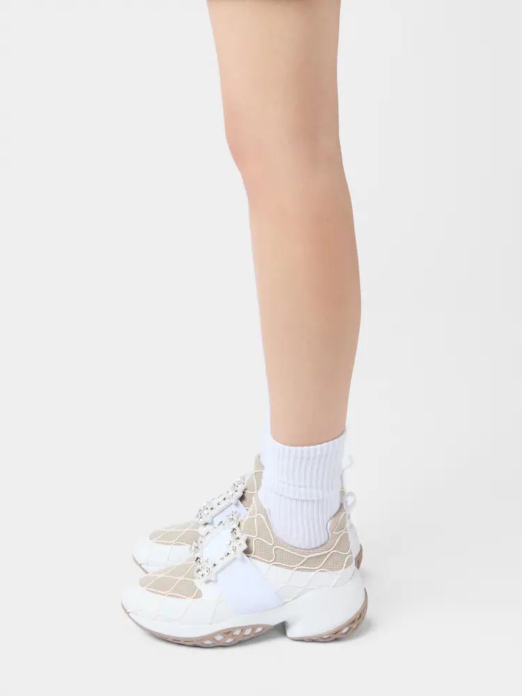 Roger Vivier◇直営買付 ヴィヴ ラン ファブリック スニーカー
