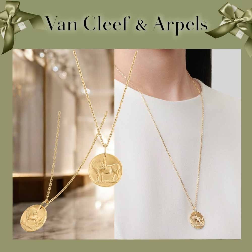 VanCleef&Arpels ゾディアック ネックレス 星座 メダル 18K ゾディアック メダル ピスキウム (魚座) 18K イエローゴールド