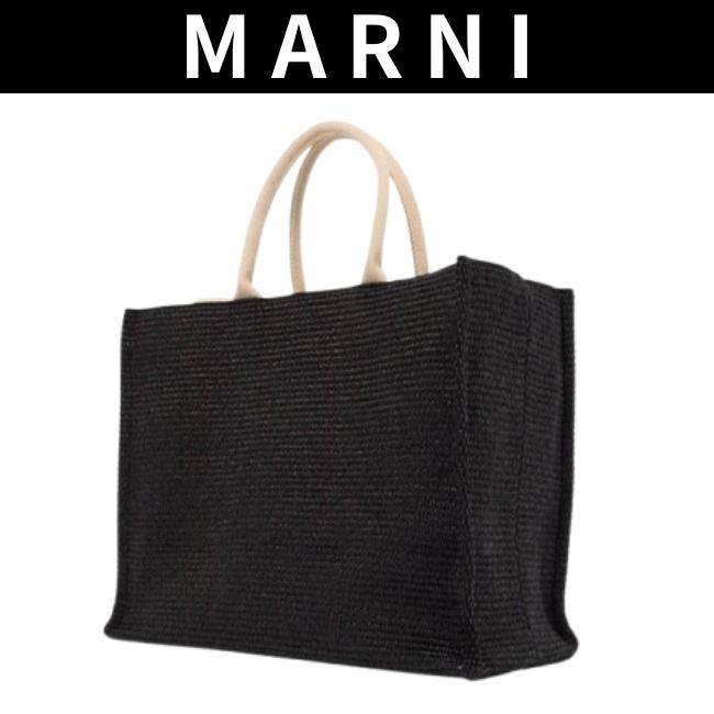 2025春夏【MARNI】ラフィア製 トートバッグ (MARNI/トートバッグ