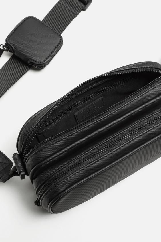 入荷now 安全 ZARA】テクスチャード加工 クロスボディバッグ (ZARA/ショルダー バッグ