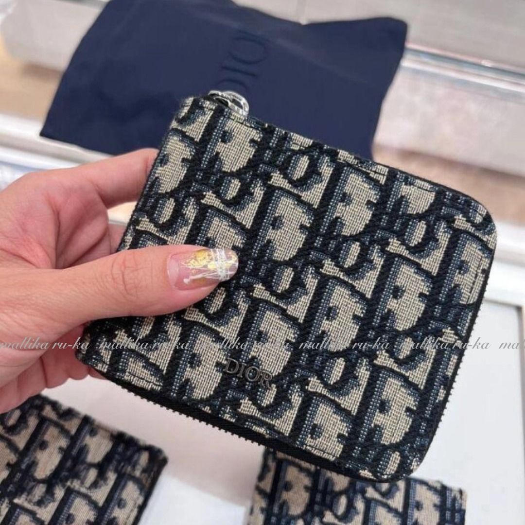 すぐ届く☆国内発【Dior】ディオール ジップウォレット ミニ財布