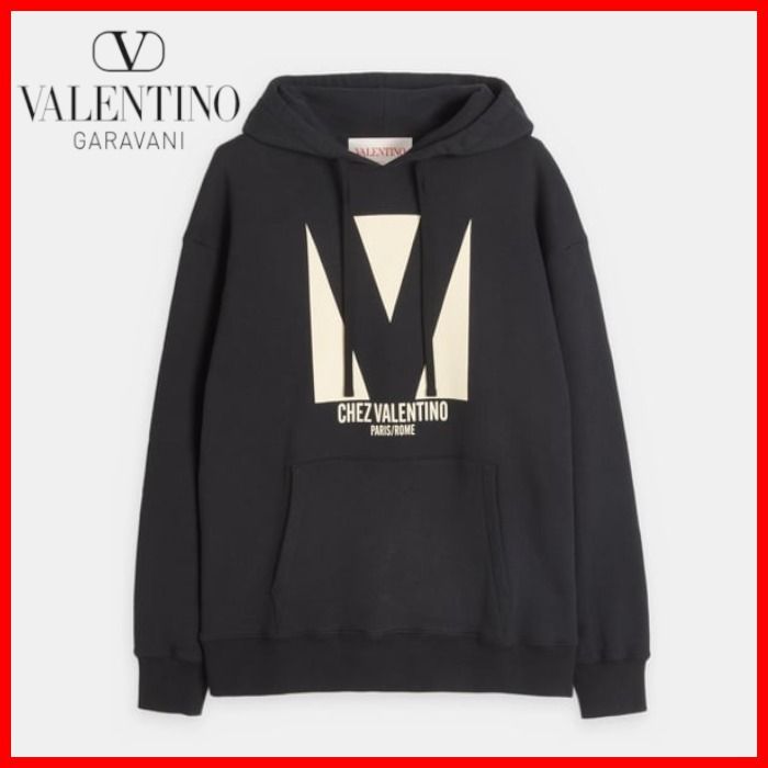 玉森裕太着用 VALENTINO GARAVAN ロゴ Chez Valentino パーカー