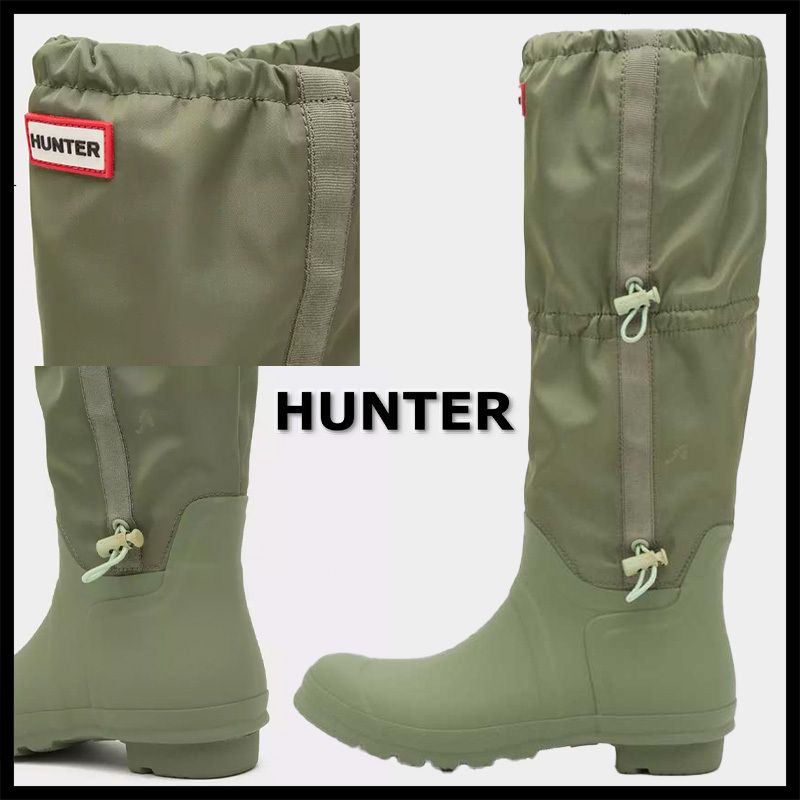 人気【Hunter】トラベル レイン ブーツ トール ロゴ 全天候OK