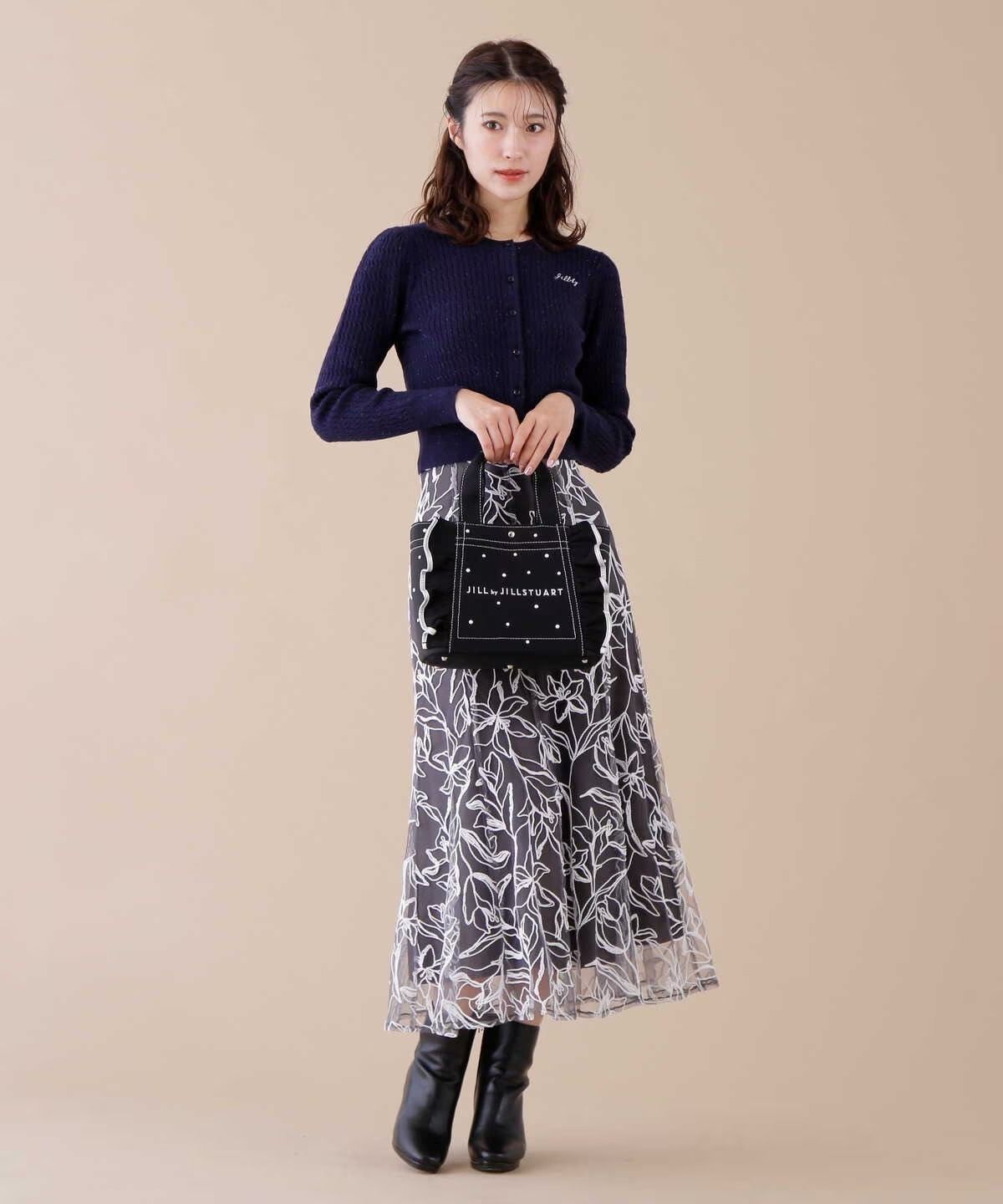すぐ届く【JILL by JILL】可愛い 3Dパール フリル トートバッグ JILL by JILL STUART｜3Dパールフリルトートバッグ | Rakuten