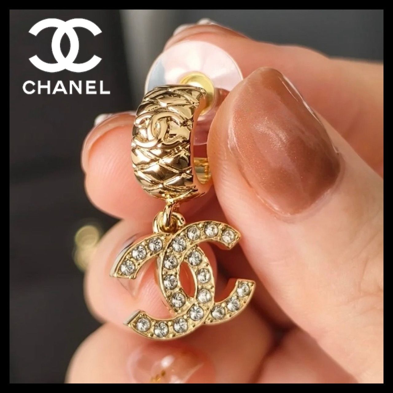煌めくデザイン♪】CHANEL ピアス (CHANEL/ピアス) ABF095