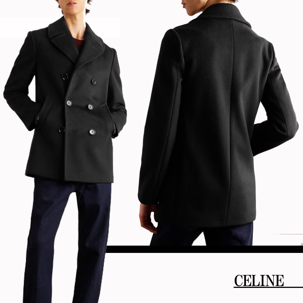 CELINE - CELINE 20AW ダブルブレストチェスターコートの通販 by