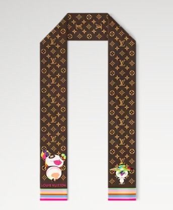 可愛いキャラクター】Louis Vuitton×村上隆スカーフSuperflat