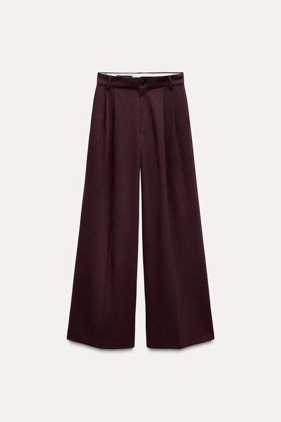 ダブルプリーツパンツ - ブラック | ZARA Japan / 日本