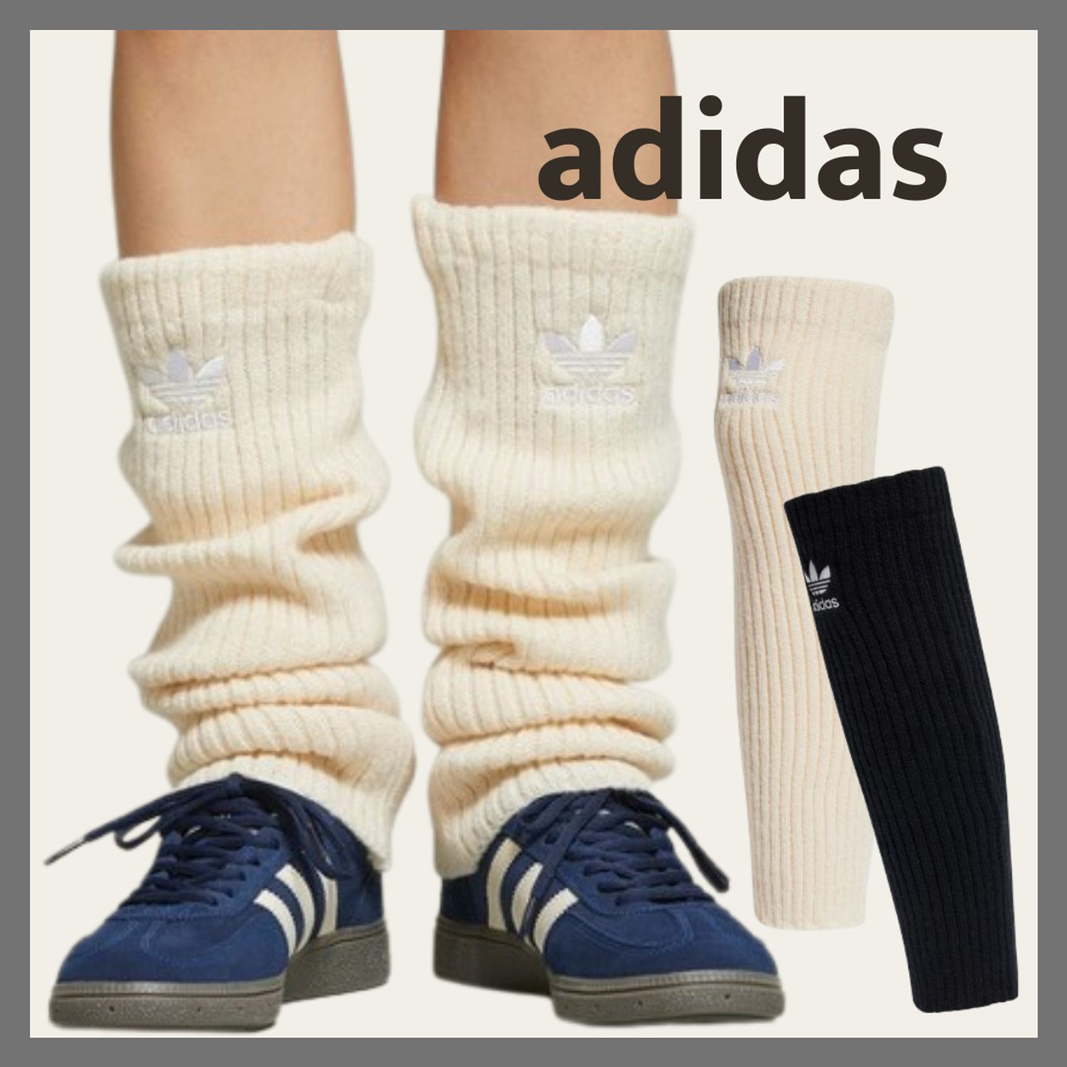 ジュニアアイドル　足裏 希少!!SNSで大人気!!】adidas あったか レッグウォーマー (adidas/タイツ・ソックス) IY4104【BUYMA】