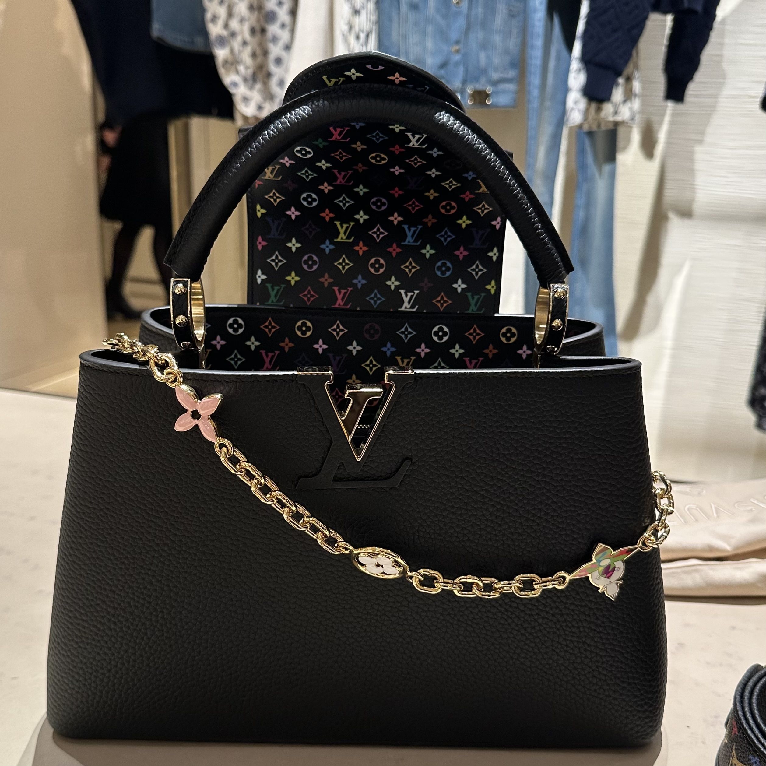 【村上隆コラボ♡】LOUIS VUITTON Capucines Louis Vuitton x 村上隆コラボ【カプシーヌ MM】ハンドバッグ