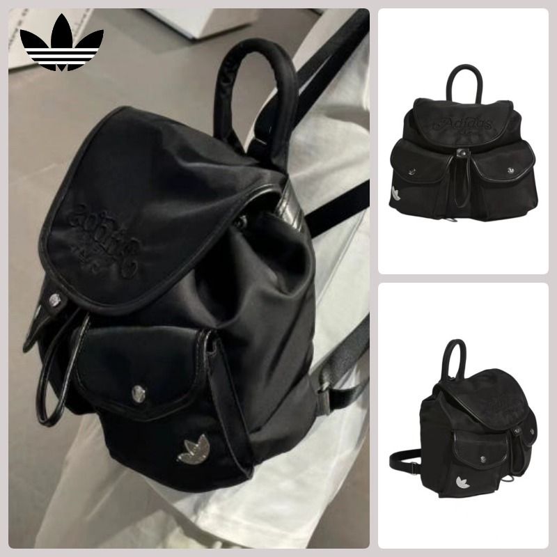 adidas - アディダス adidas 幾何学模様リュック 黒の通販 by