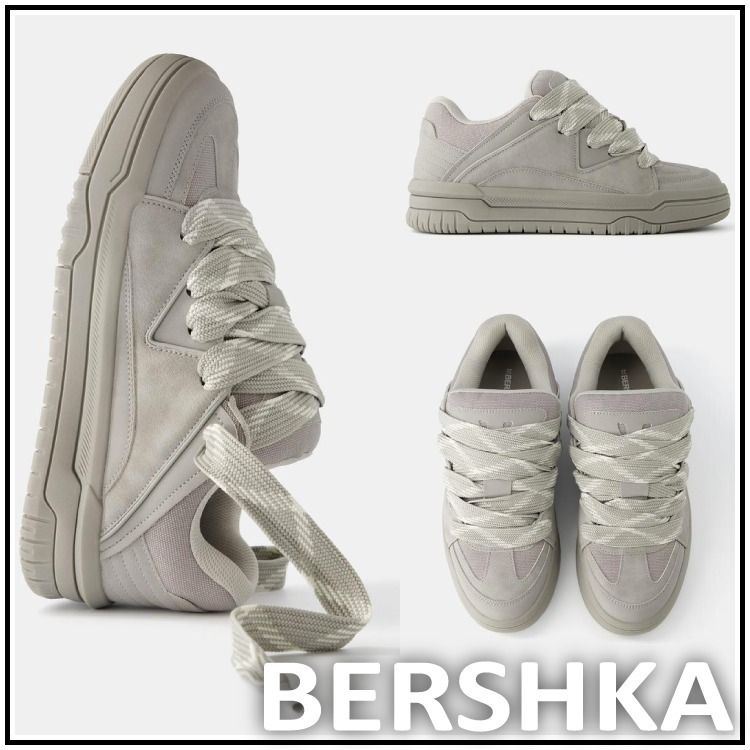 スペイン発 ☆ Bershka ♪スケータースニーカー スペイン発☆Bershka♪チャンキースケータートレーナー (Bershka