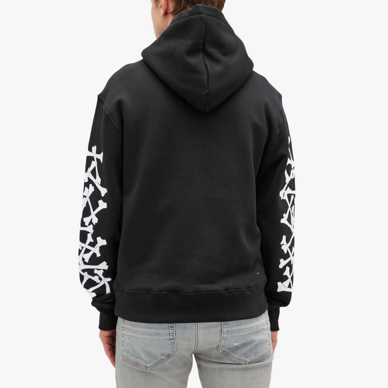 希少】AMIRI スタックドボーンズ パーカー 骨 長袖 ブラック