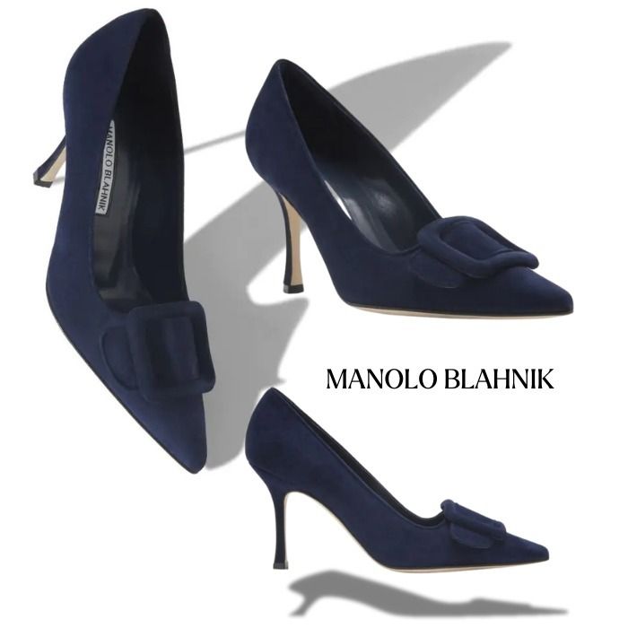 MANOLO BLAHNIK マノロ ブラニク パンプス スエード
