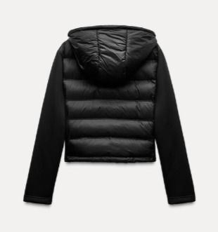 ZARA NEOPRENE-EFFECT PADDED JACKET (ZARA/ダウンジャケット