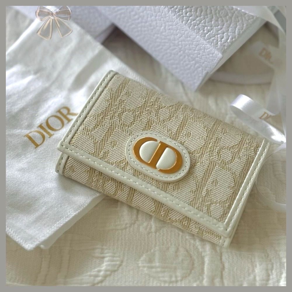 【Dior】日本限定！ ☆ 30モンテーニュ 2つ折りウォレット ☆ クリスチャンディオール 30 モンテーニュ ロータスウォレット