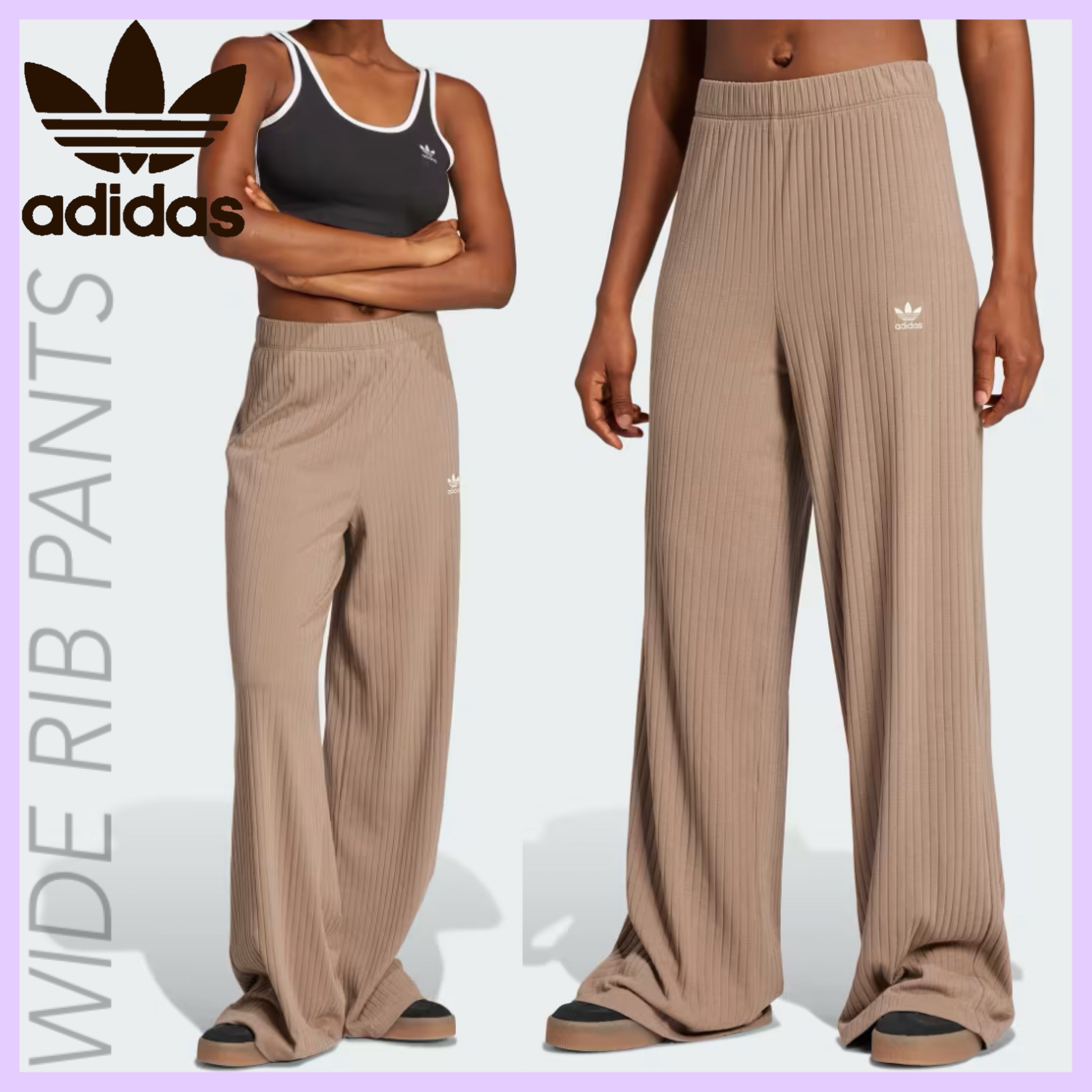 adidas - エッセンシャルズ ワイドリブパンツ adidas パンツ エッセンシャルズ ワイドリブパンツ / アディダス