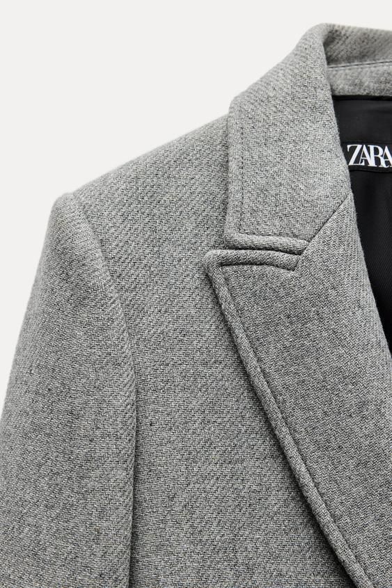 ZARA】ウールブレンド ロングコート 2046/168/802 (ZARA/コート