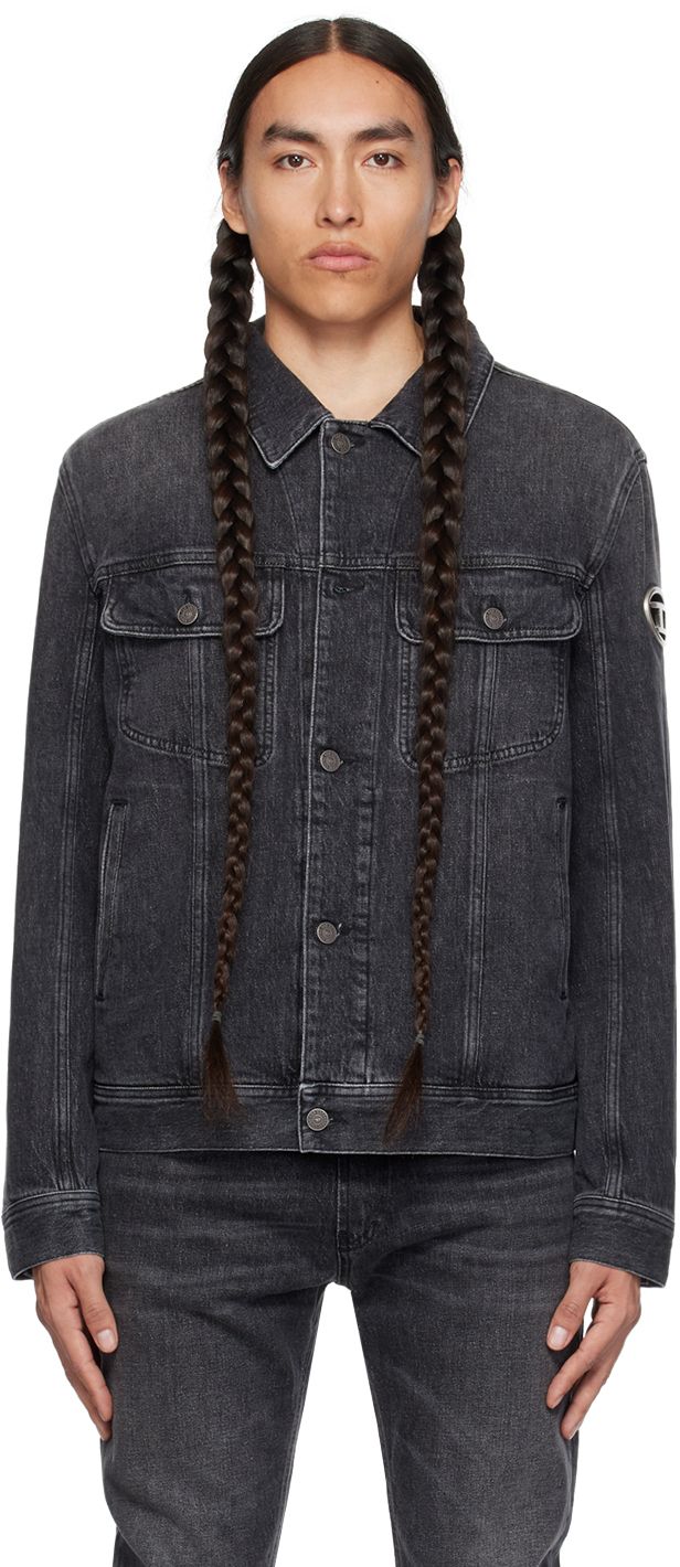 中古・古着通販】DIESEL (ディーゼル) ブラックデニムジャケット