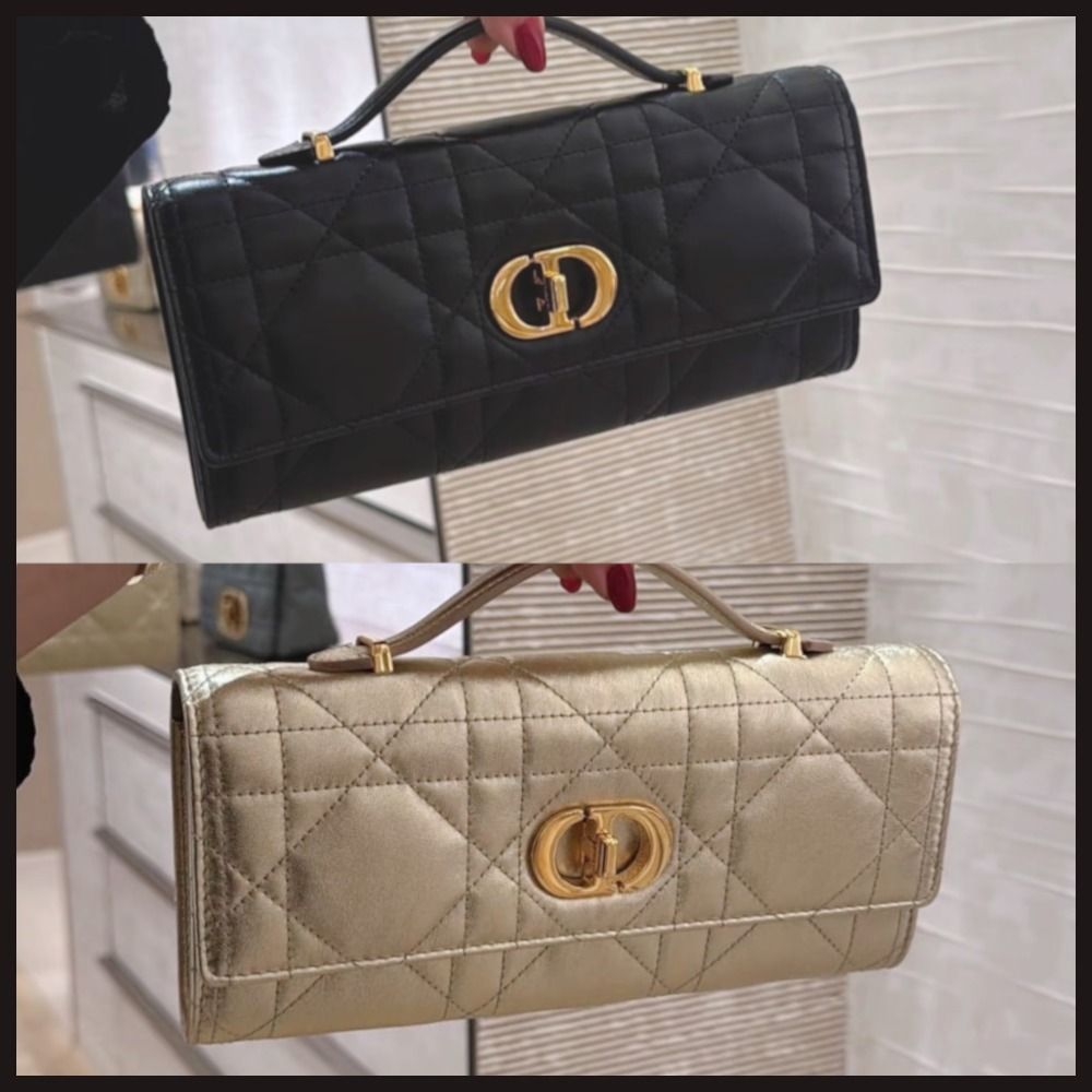 【Dior】Miss Caro トップハンドルポーチ シンプル上品☆新作】DIOR Miss caro トップハンドルポーチ