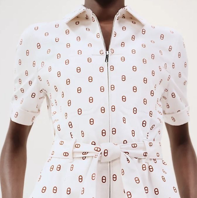 エレガントかわいい☆】Hermes Chaine d'Ancre ワンピース