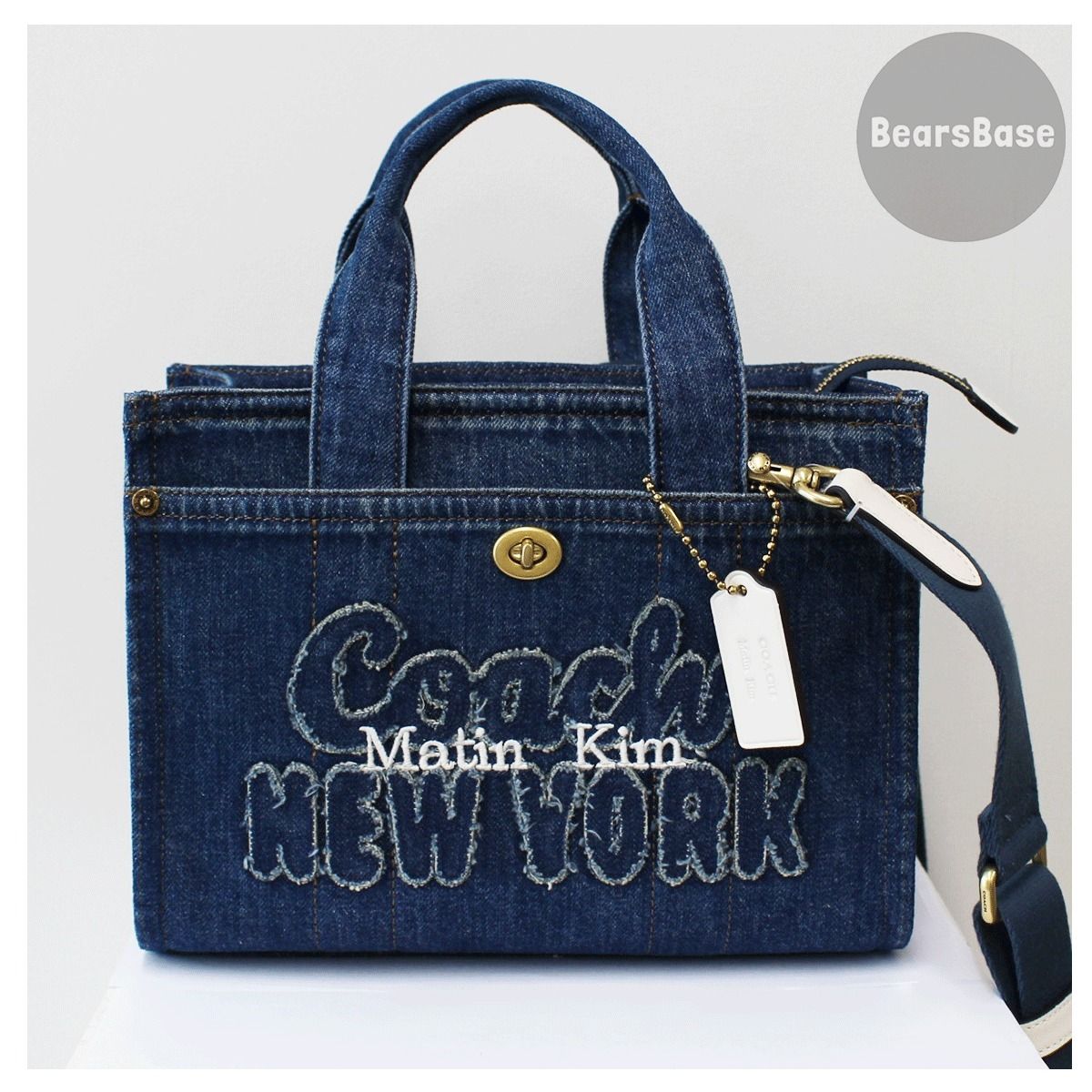 Matin Kim X Coach Denim Cargo Tote 26 5BNY008 (Matin Kim