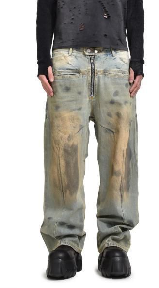 FILTH フィルス FW24 FRONT ZIP BAGGY DENIM / D.IND - NUBIAN